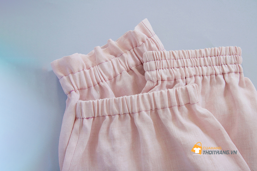 Thắt lưng 3 tầng: Hướng dẫn 3 cách may cạp chun co giãn P3